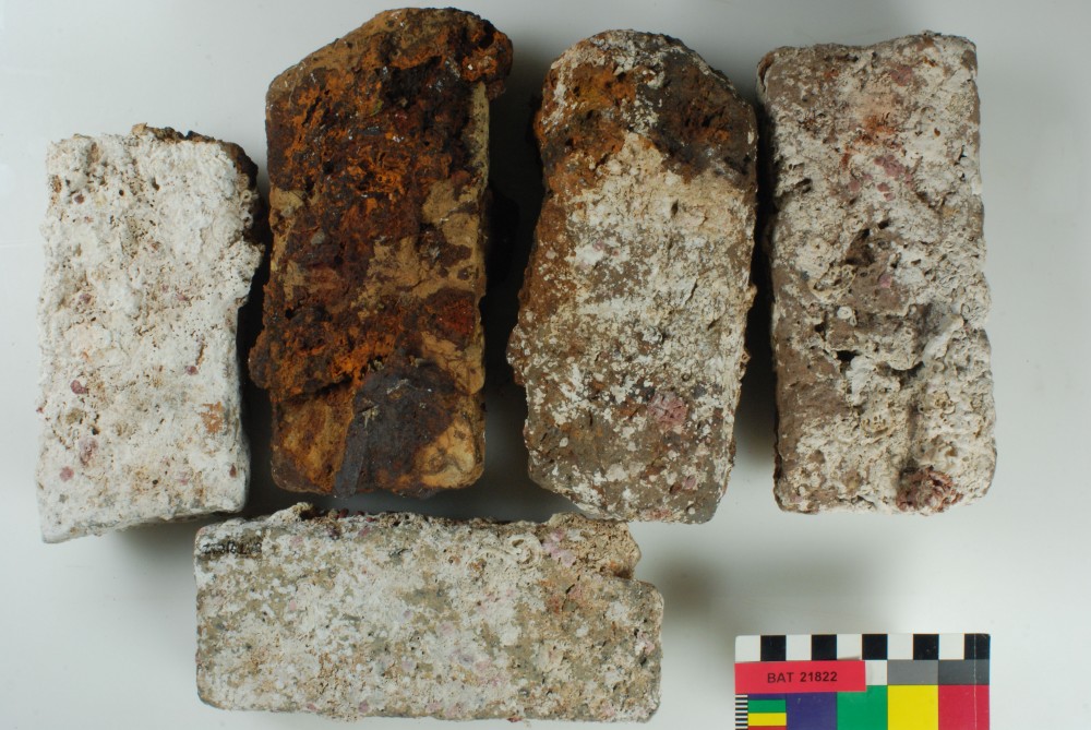 BAT21822 Bricks artefact recovered from Batavia
