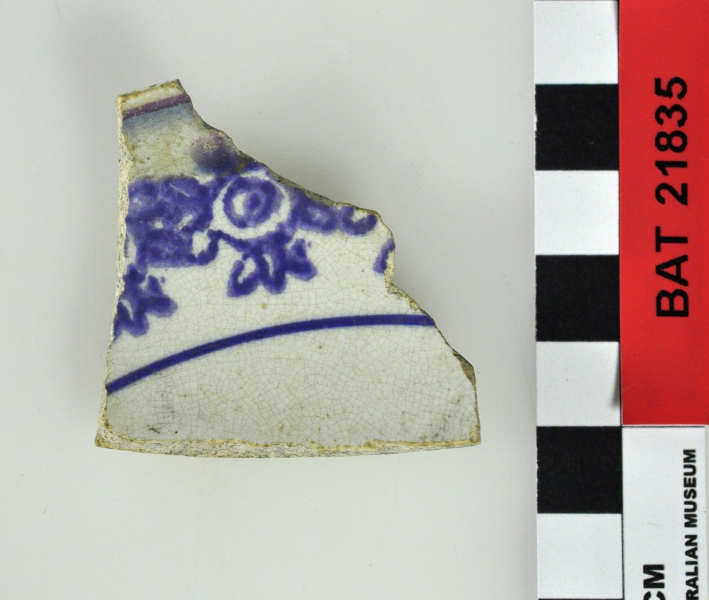 CERAMICS artefact recovered from Batavia