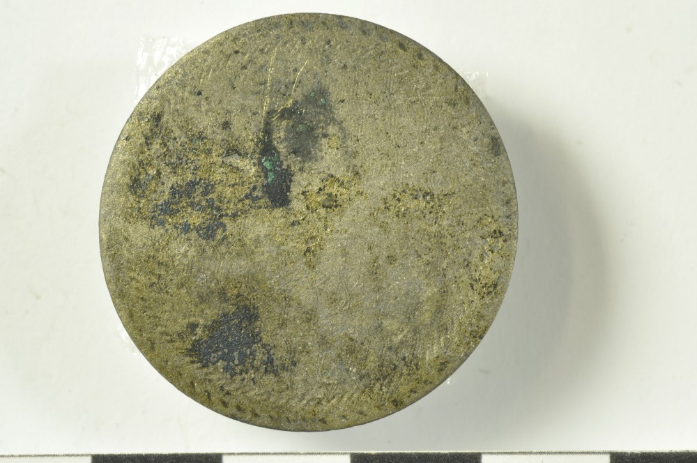 Copper/brass artefact recovered from Belinda