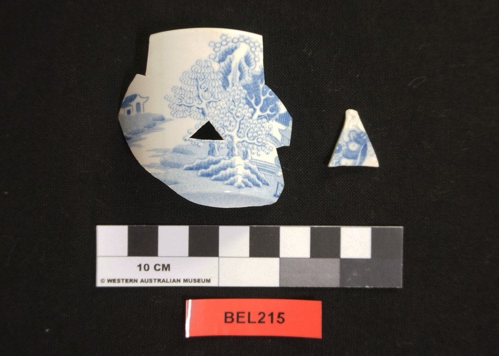 BEL215 Porcelain artefact recovered from Belinda