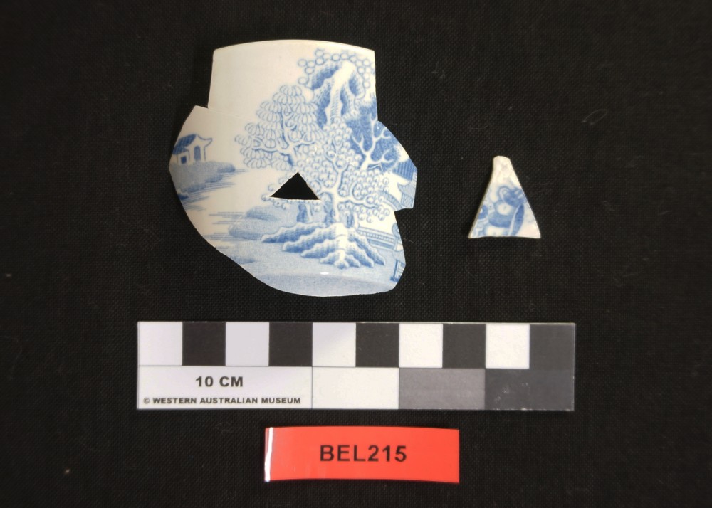 Porcelain artefact recovered from Belinda