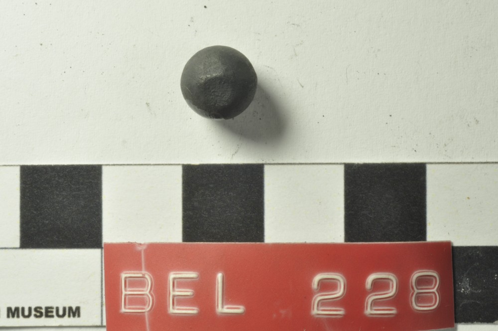 BEL228 Lead artefact recovered from Belinda