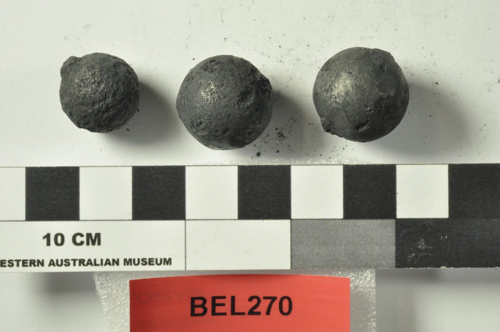 BEL270 Lead artefact recovered from Belinda