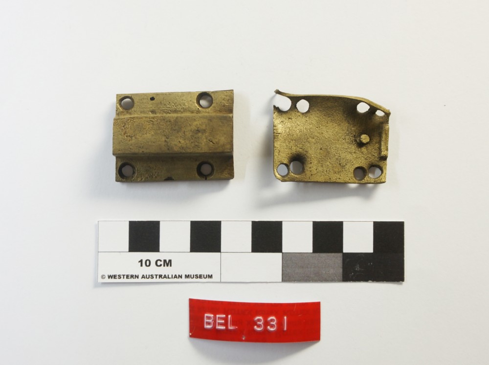 Copper/brass artefact recovered from Belinda