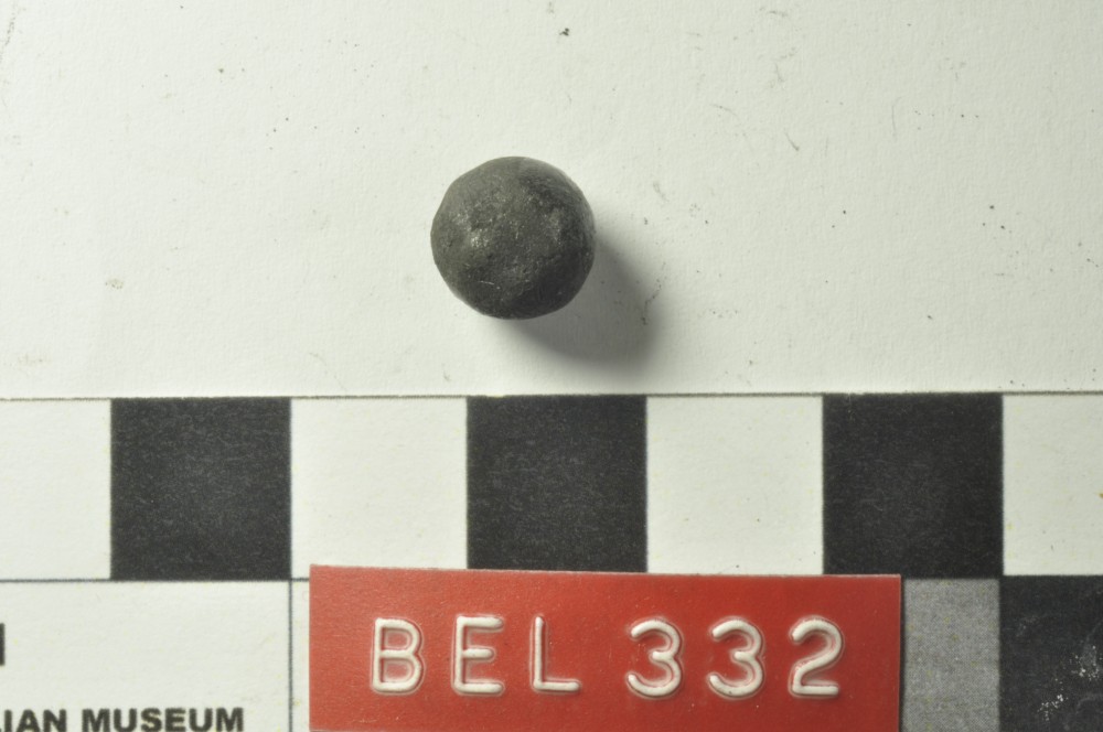 BEL332 Lead artefact recovered from Belinda