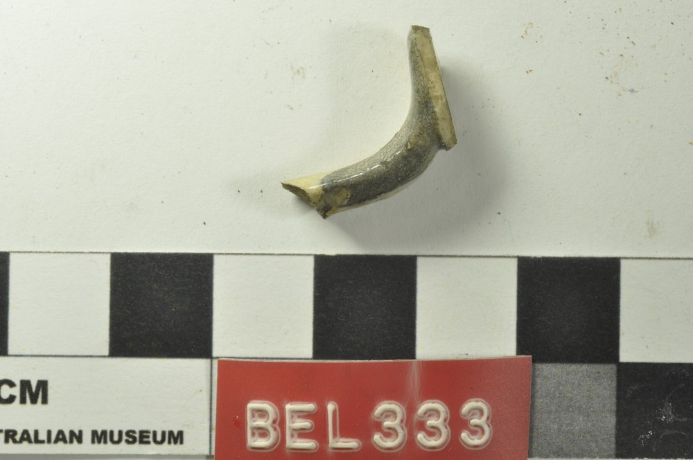 Porcelain artefact recovered from Belinda