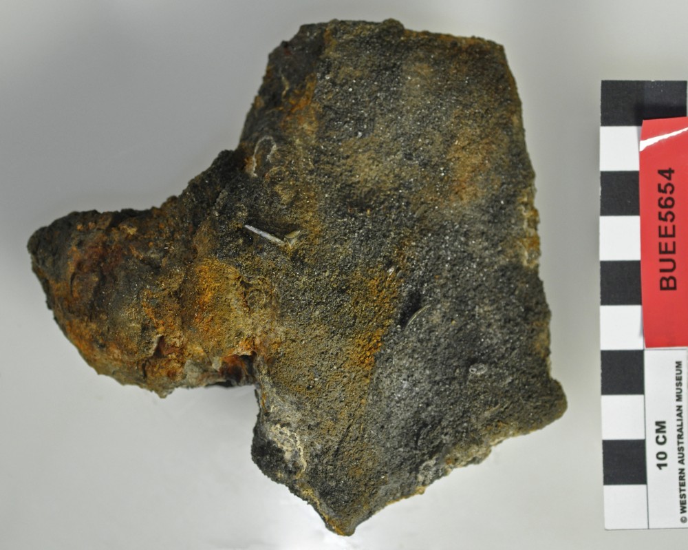 Ship's fittings artefact recovered from Bunbury Excavation East