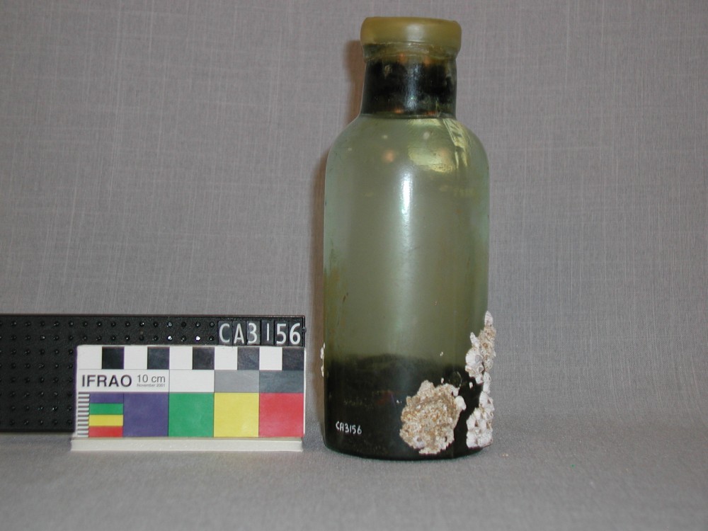 CA3156 Glass artefact recovered from Carlisle Castle