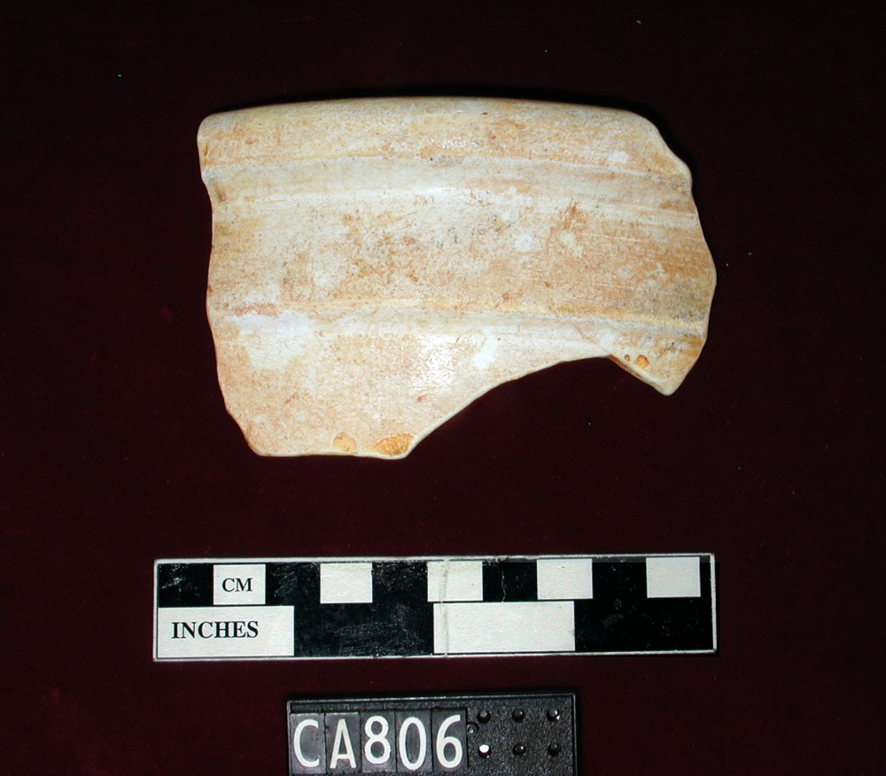 CA806G Porcelain artefact recovered from Carlisle Castle