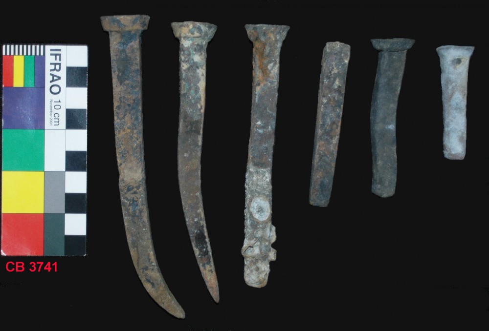 CB3741 Copper/brass artefact recovered from Day Daw = CB1