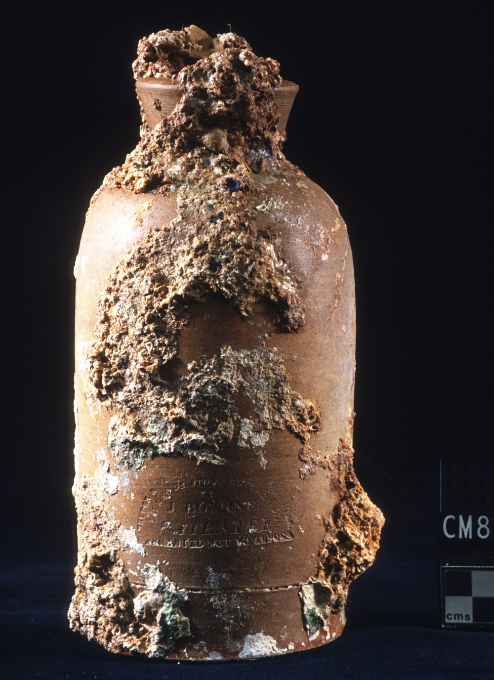 Stoneware artefact recovered from Cumberland