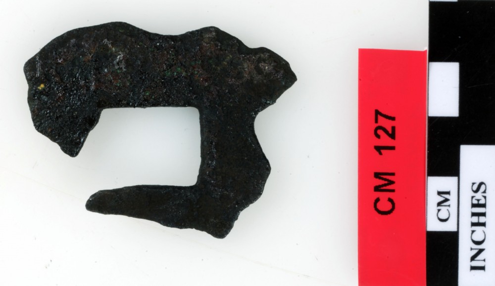 Copper/brass artefact recovered from Cumberland