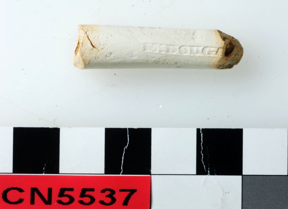 Clay pipes artefact recovered from Camden Harbour site