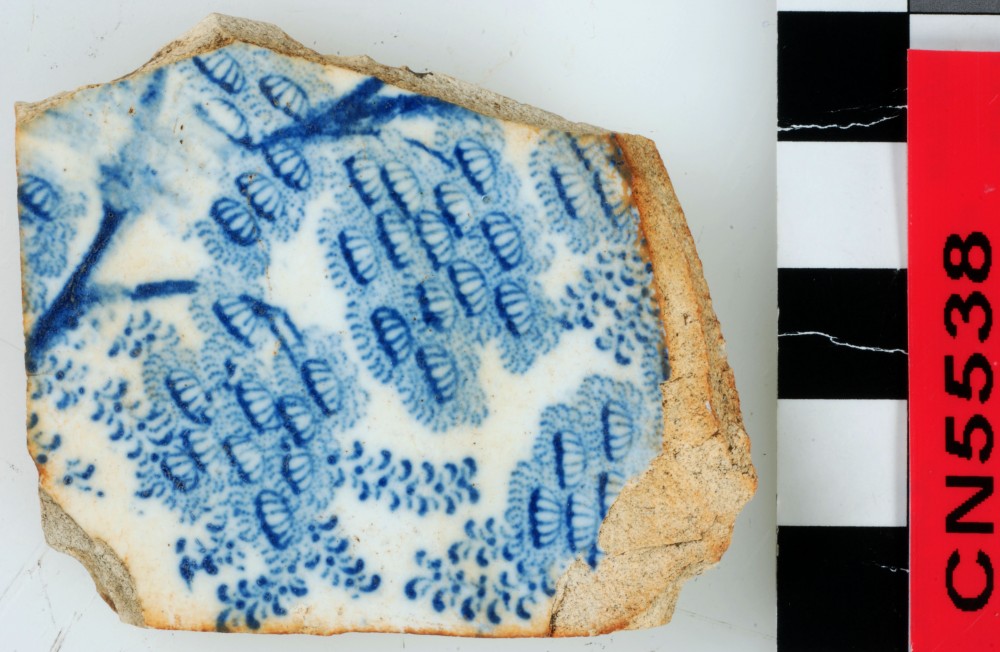 CN5538 CERAMICS artefact recovered from Camden Harbour site