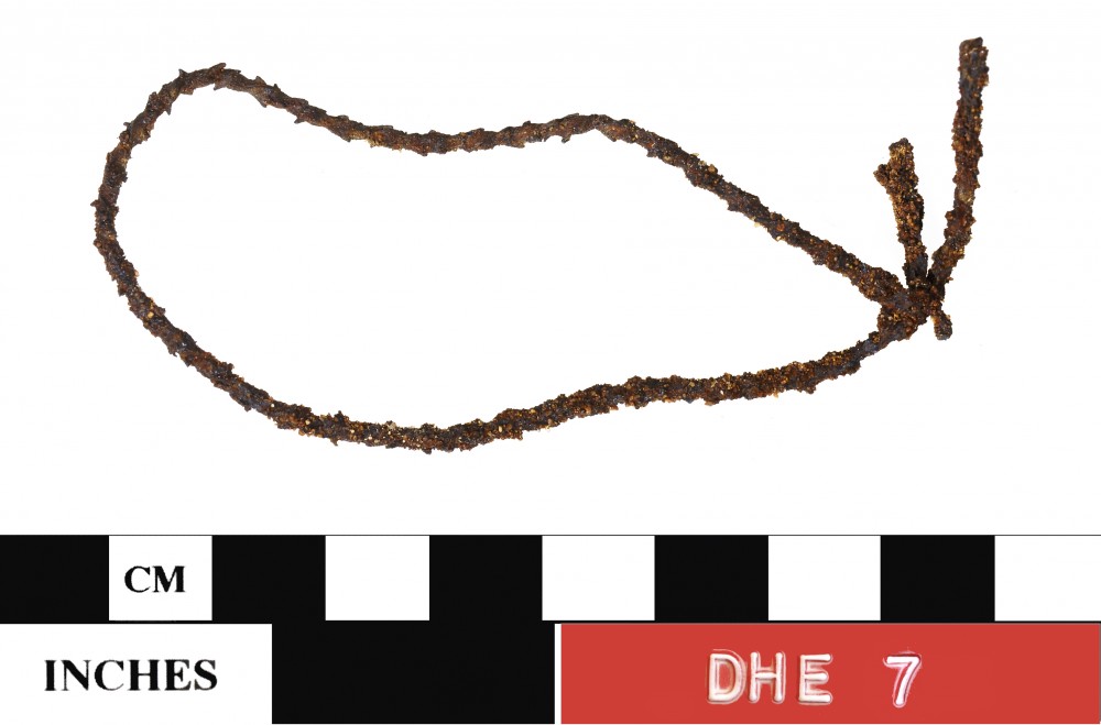 FERROUS artefact recovered from Dirk Hartog Excavation