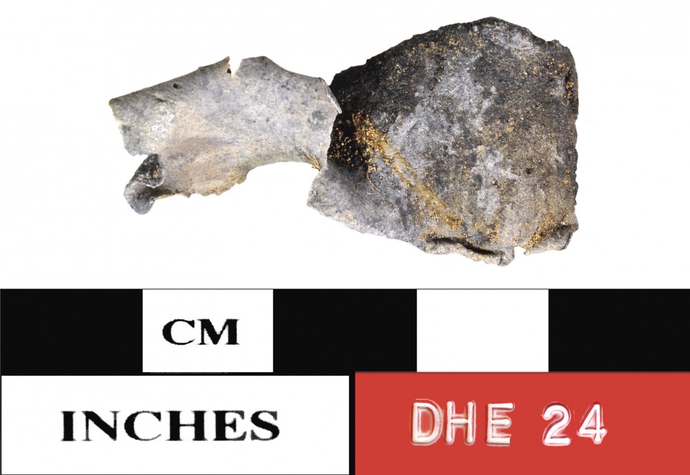 Lead artefact recovered from Dirk Hartog Excavation