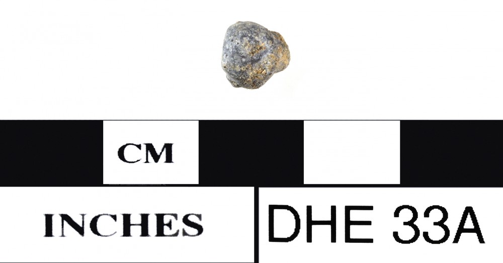 DHE33a Lead artefact recovered from Dirk Hartog Excavation