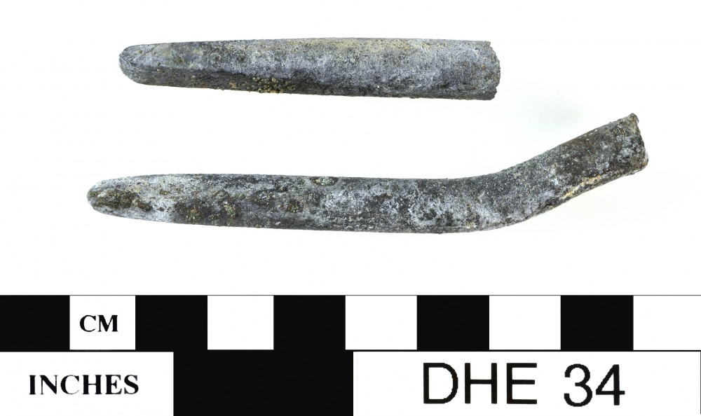 Copper/brass artefact recovered from Dirk Hartog Excavation