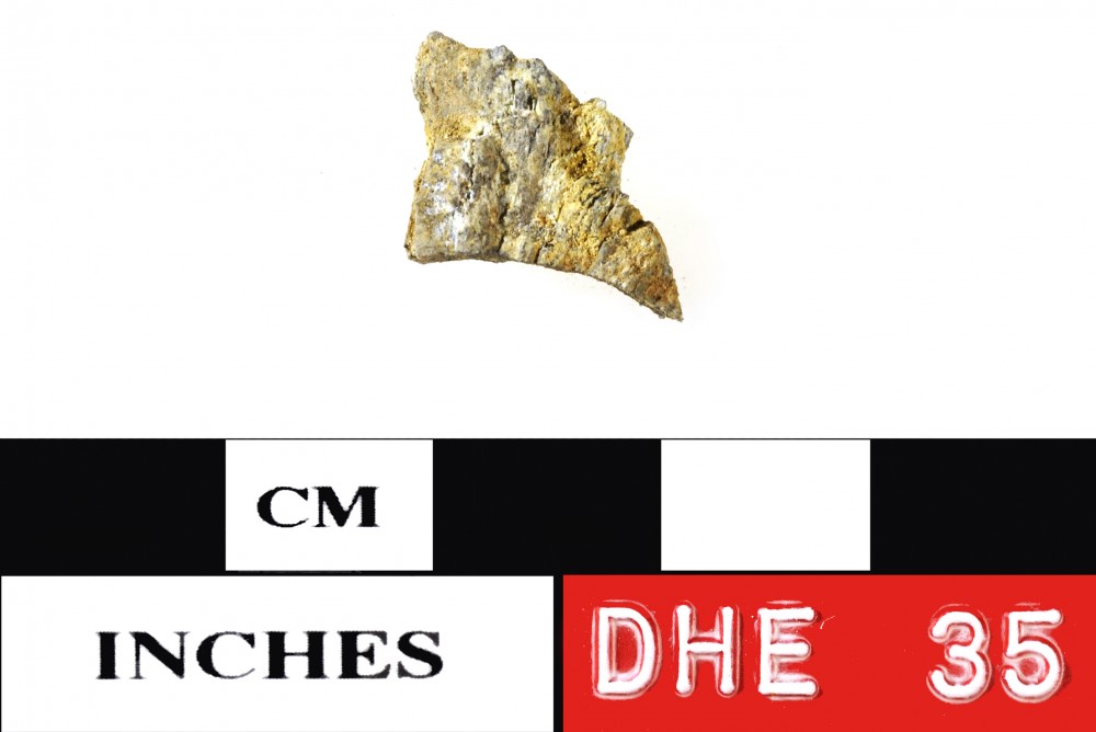 DHE35 Lead artefact recovered from Dirk Hartog Excavation
