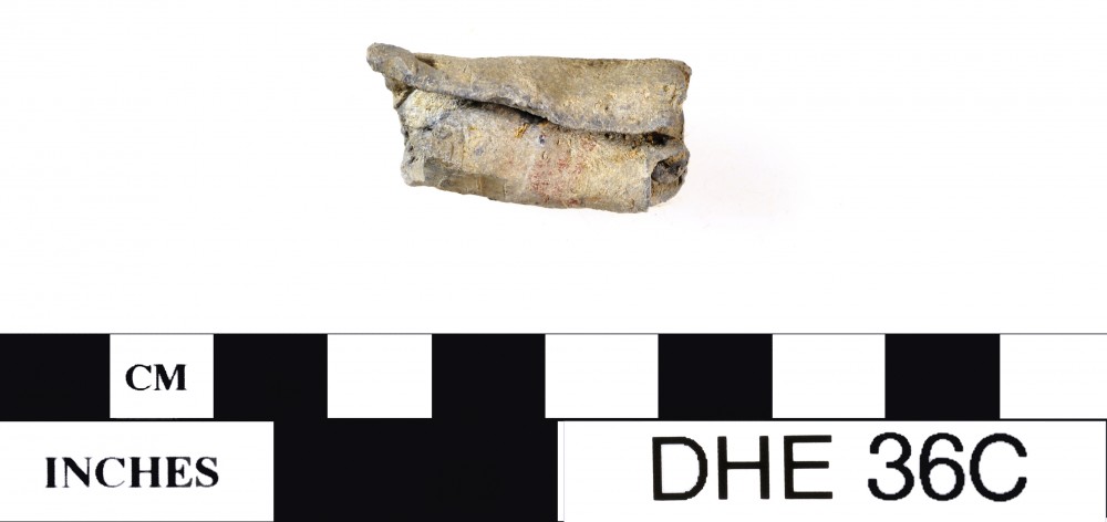 Lead artefact recovered from Dirk Hartog Excavation