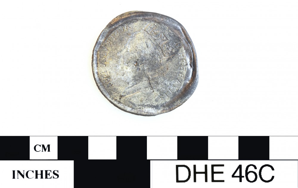 Lead artefact recovered from Dirk Hartog Excavation