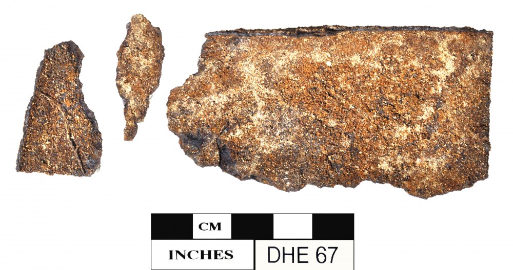 Tin artefact recovered from Dirk Hartog Excavation