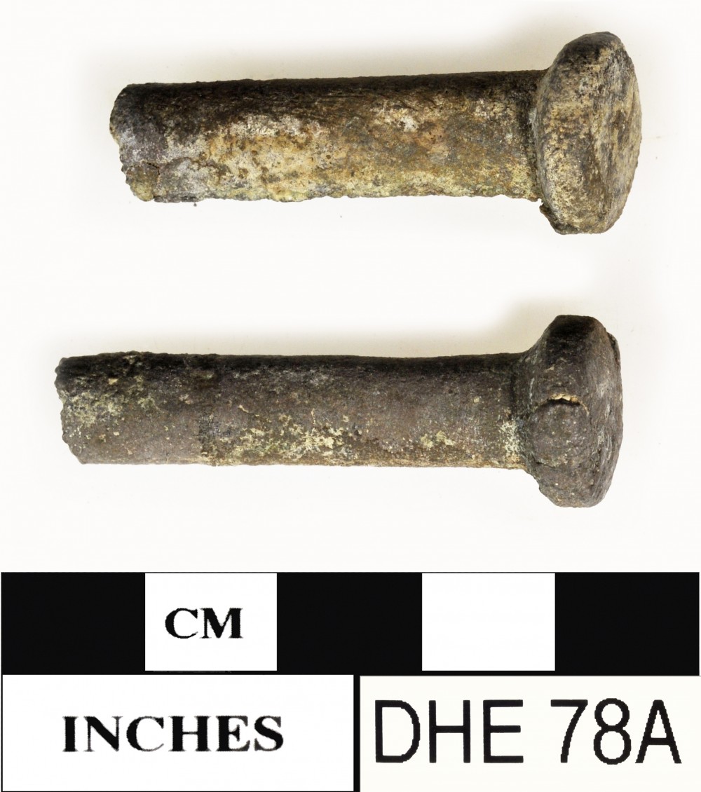 Copper/brass artefact recovered from Dirk Hartog Excavation