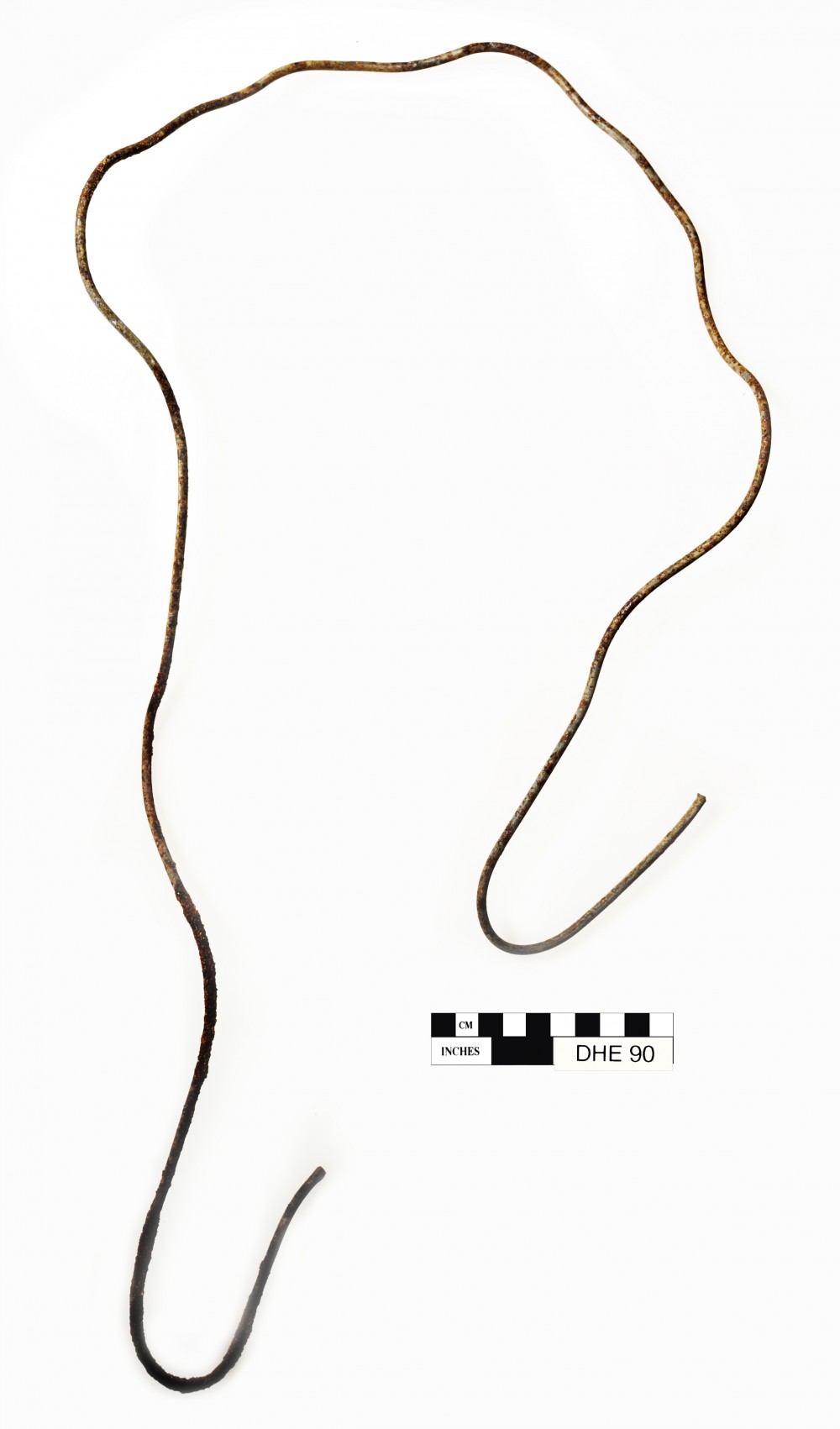 DHE90 Copper/brass artefact recovered from Dirk Hartog Excavation