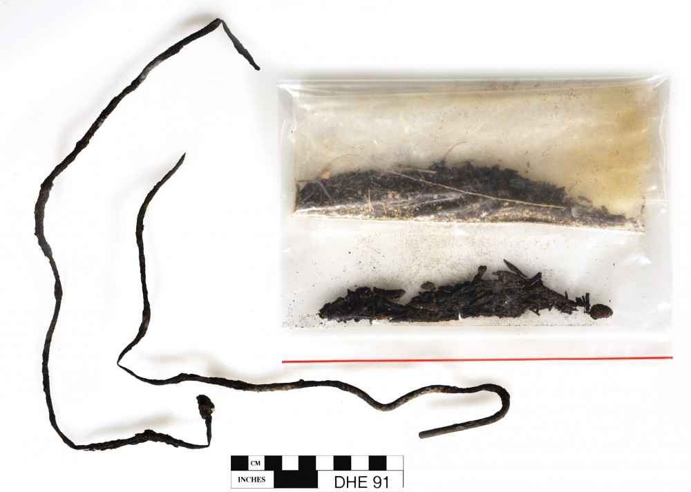 Copper/brass artefact recovered from Dirk Hartog Excavation