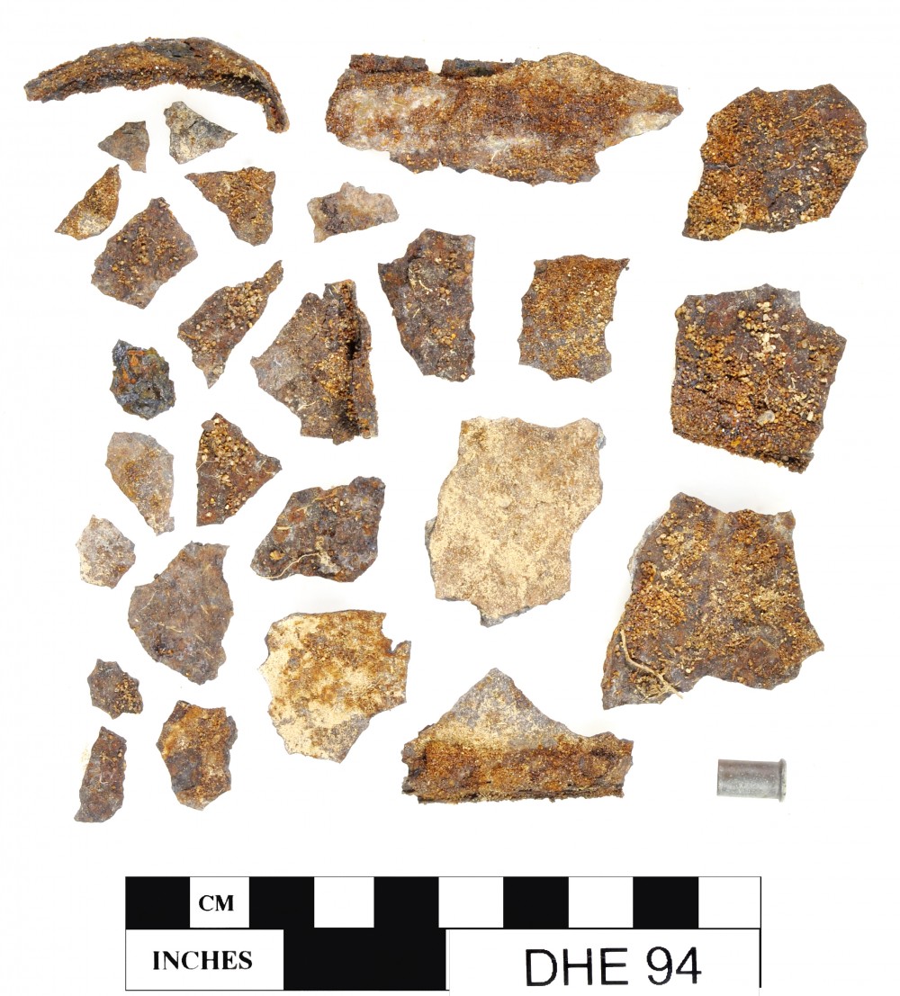 DHE94 Tin artefact recovered from Dirk Hartog Excavation