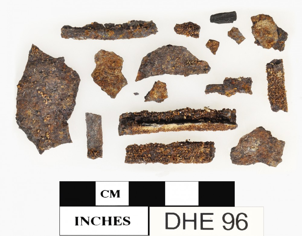DHE96 Tin artefact recovered from Dirk Hartog Excavation
