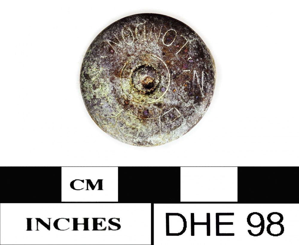 Copper/brass artefact recovered from Dirk Hartog Excavation