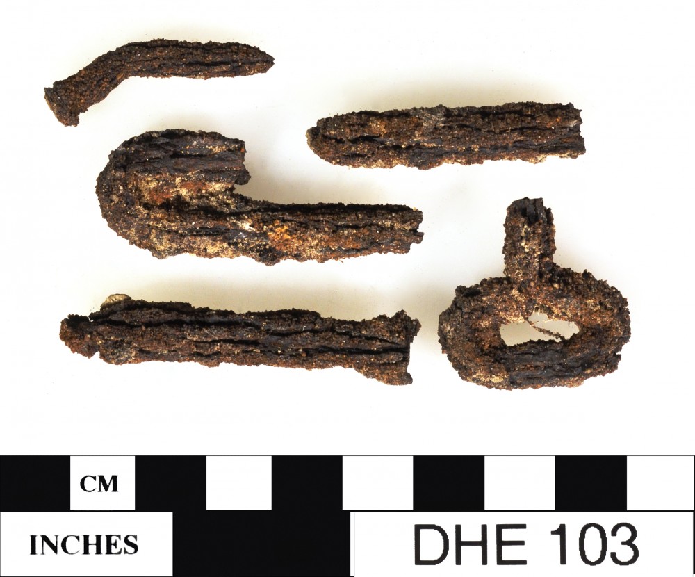 DHE103 FERROUS artefact recovered from Dirk Hartog Excavation