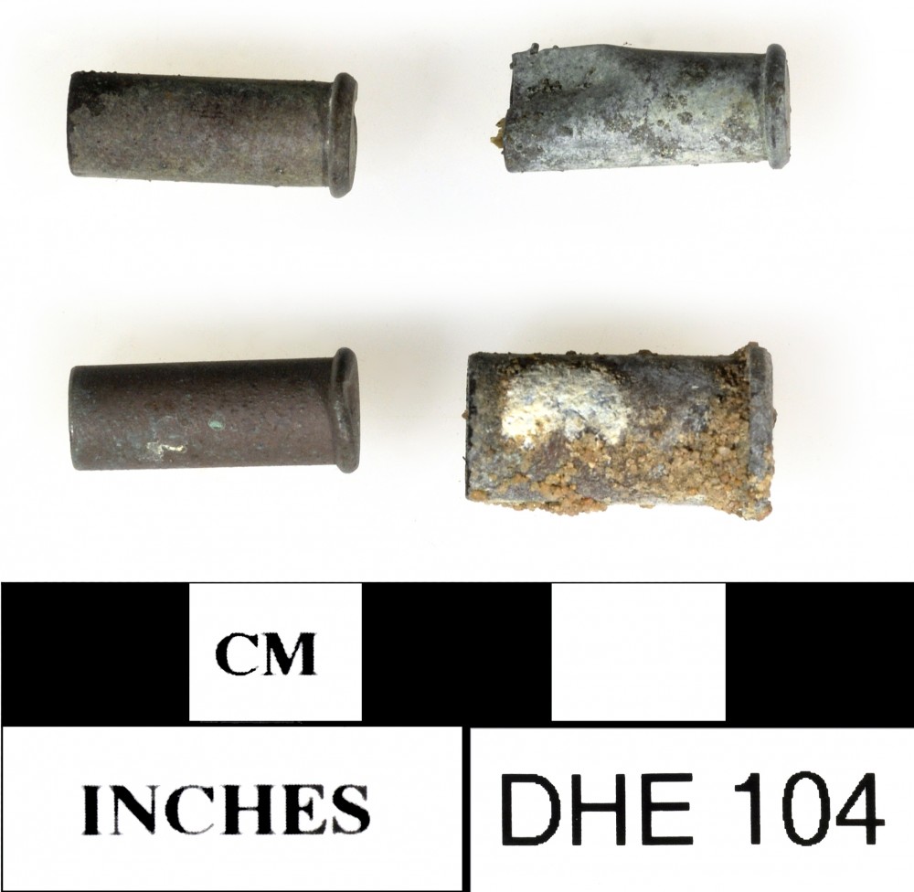 DHE104 Lead artefact recovered from Dirk Hartog Excavation