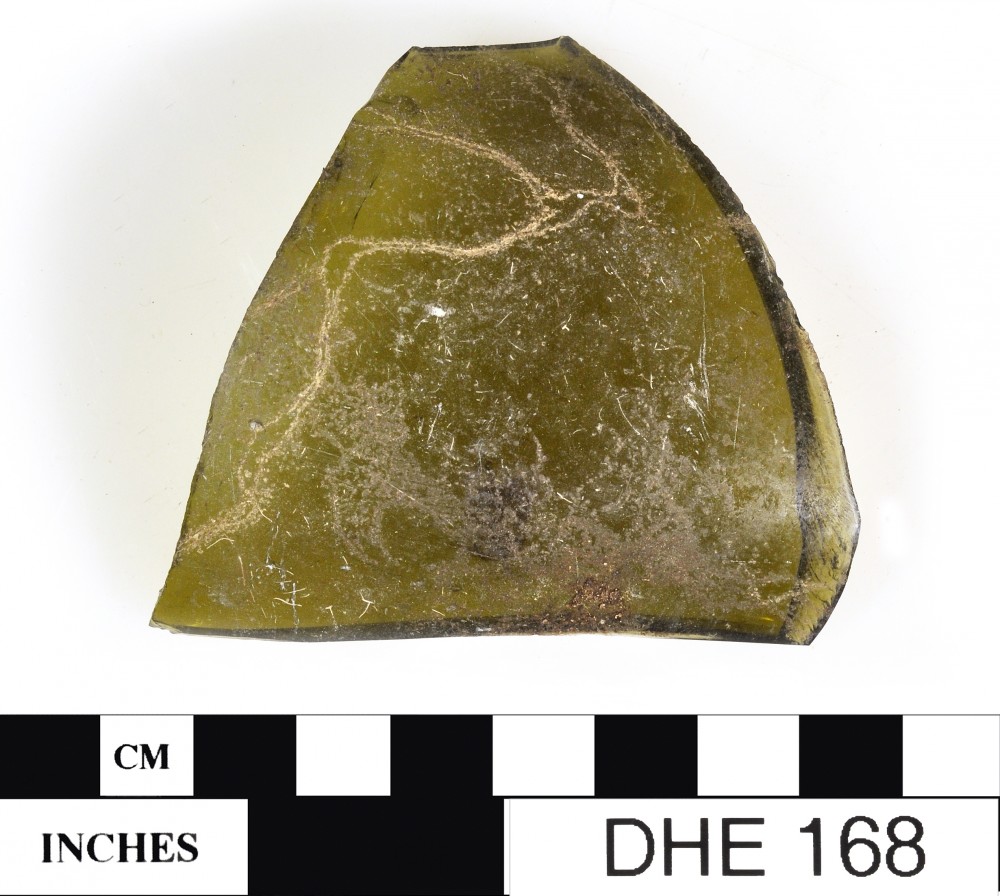 DHE168 Glass artefact recovered from Dirk Hartog Excavation