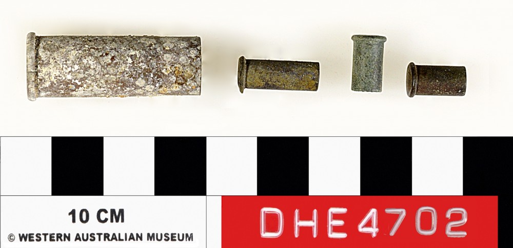 Copper/brass artefact recovered from Dirk Hartog Excavation