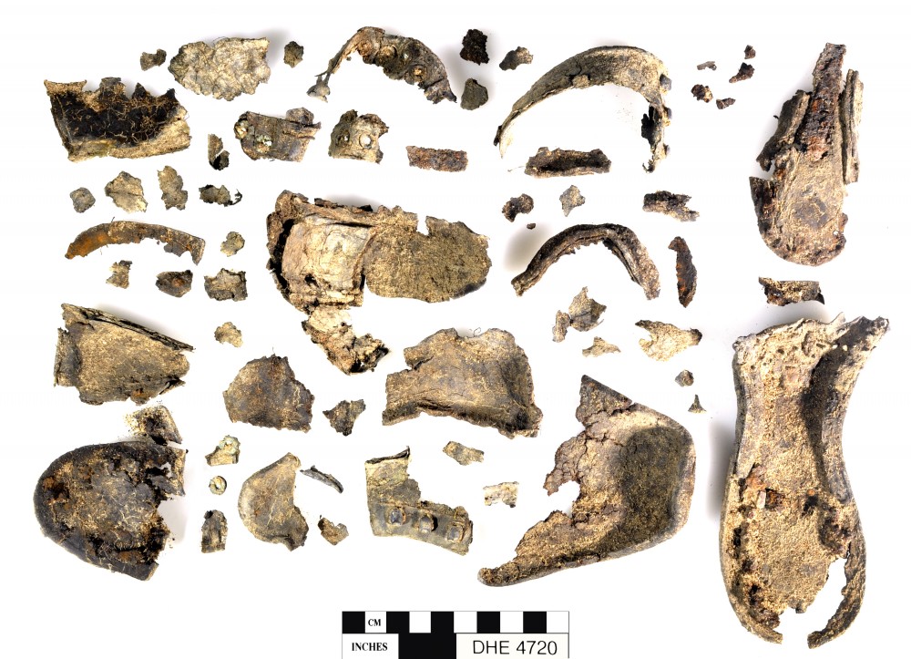 DHE4720 Rope/leather/etc. artefact recovered from Dirk Hartog Excavation