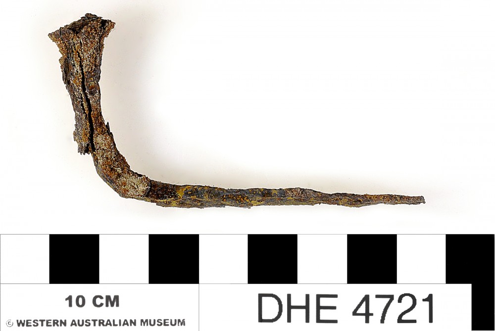 DHE4721 Miscellaneous/Unidentified artefact recovered from Dirk Hartog Excavation