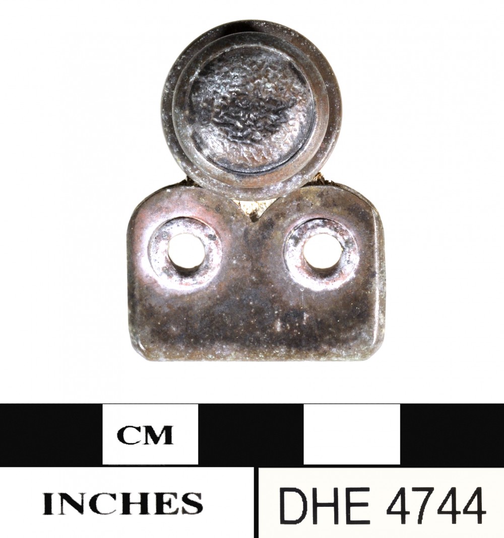 DHE4744 Copper/brass artefact recovered from Dirk Hartog Excavation