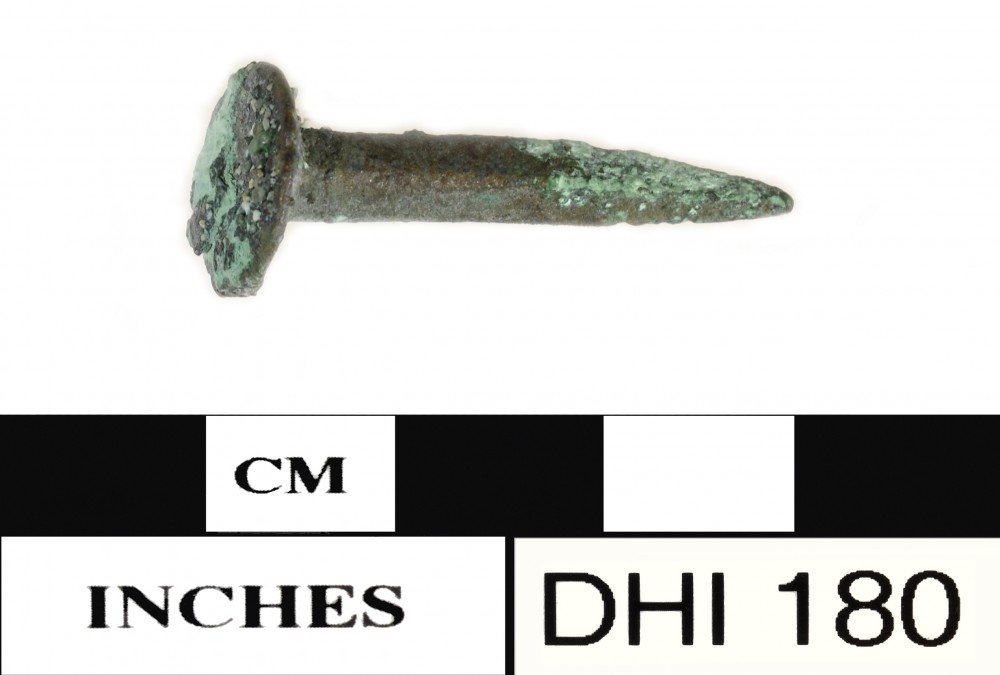 DHI180 Copper/brass artefact recovered from Dirk Hartog Island