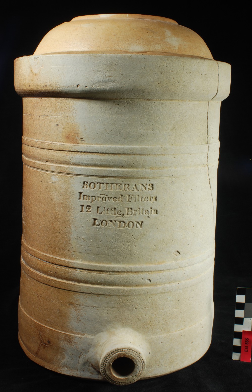 EG665 Stoneware artefact recovered from Eglinton