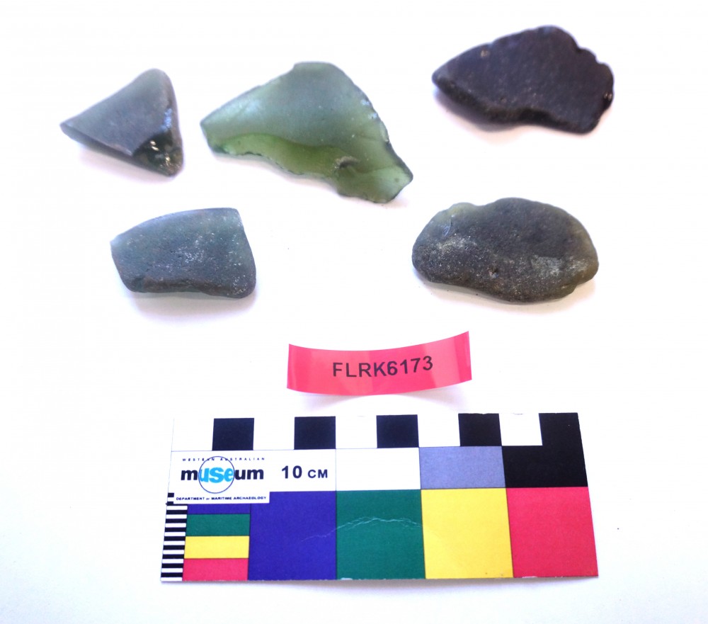 Glass artefact recovered from Flat Rock Unid