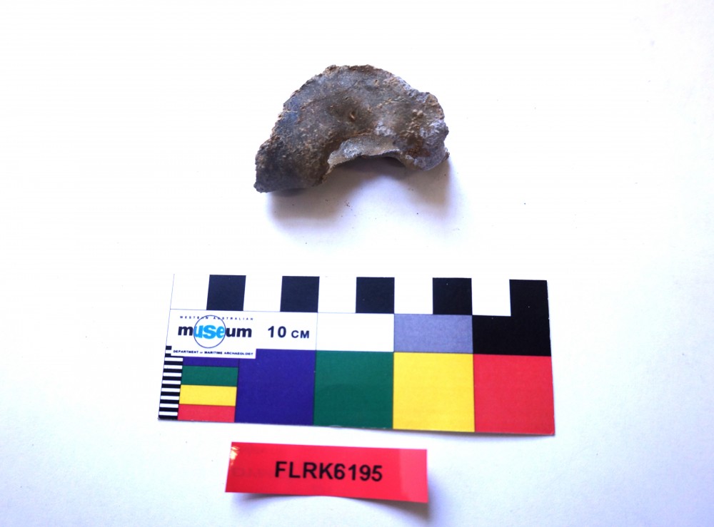 FLRK6195 Lead artefact recovered from Flat Rock Unid