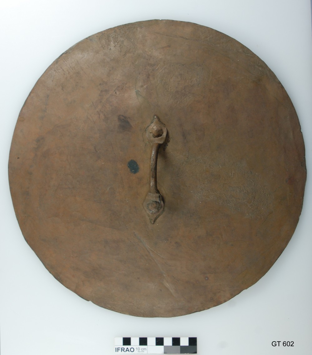 GT602 Copper/brass artefact recovered from Vergulde Draeck (Gilt Dragon)