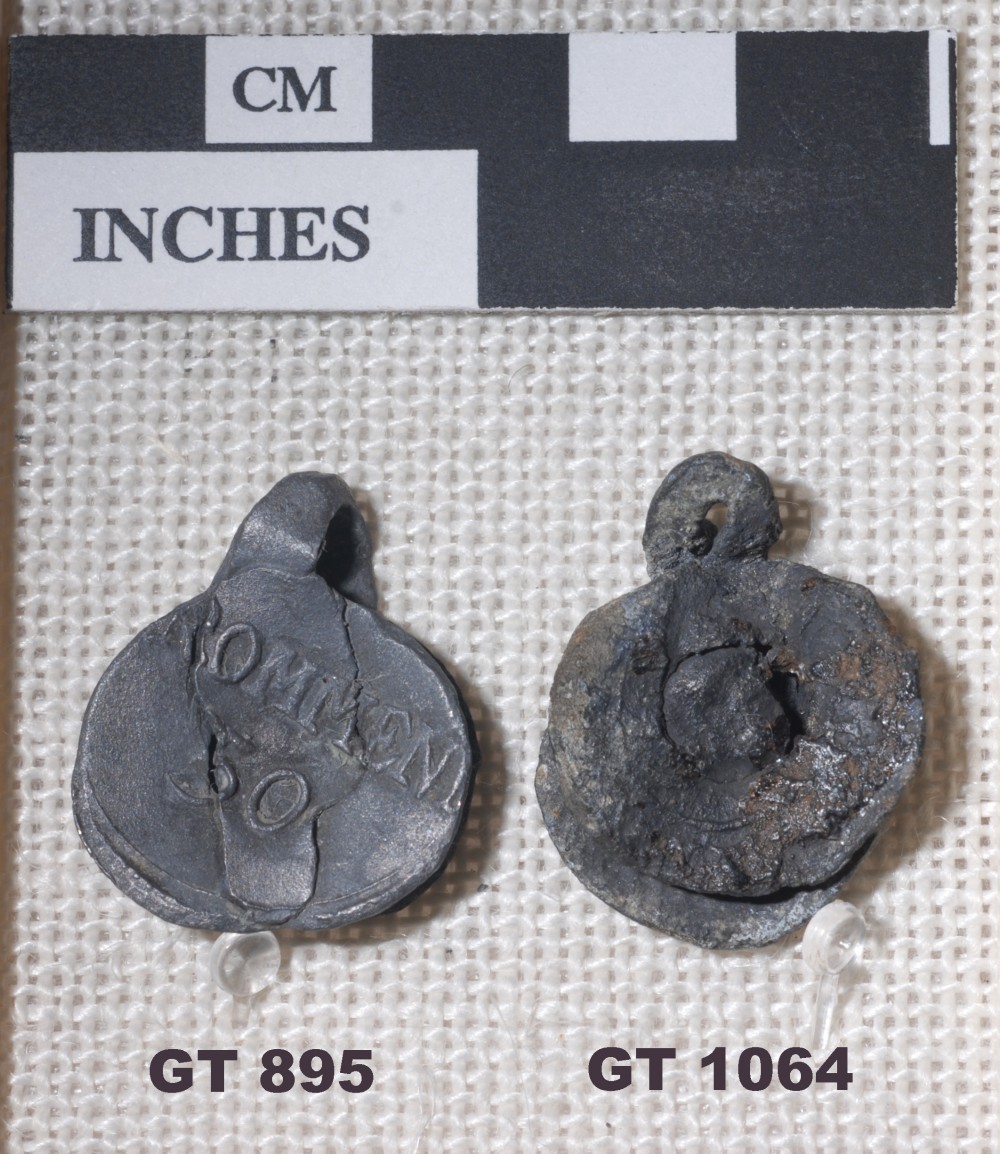 GT895 Lead artefact recovered from Vergulde Draeck (Gilt Dragon)