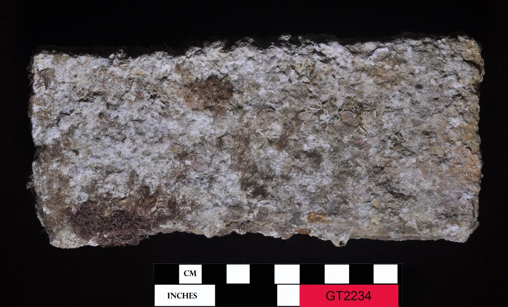 GT2234 Bricks artefact recovered from Vergulde Draeck (Gilt Dragon)
