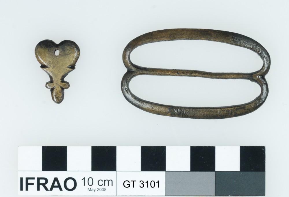 Copper/brass artefact recovered from Vergulde Draeck (Gilt Dragon)