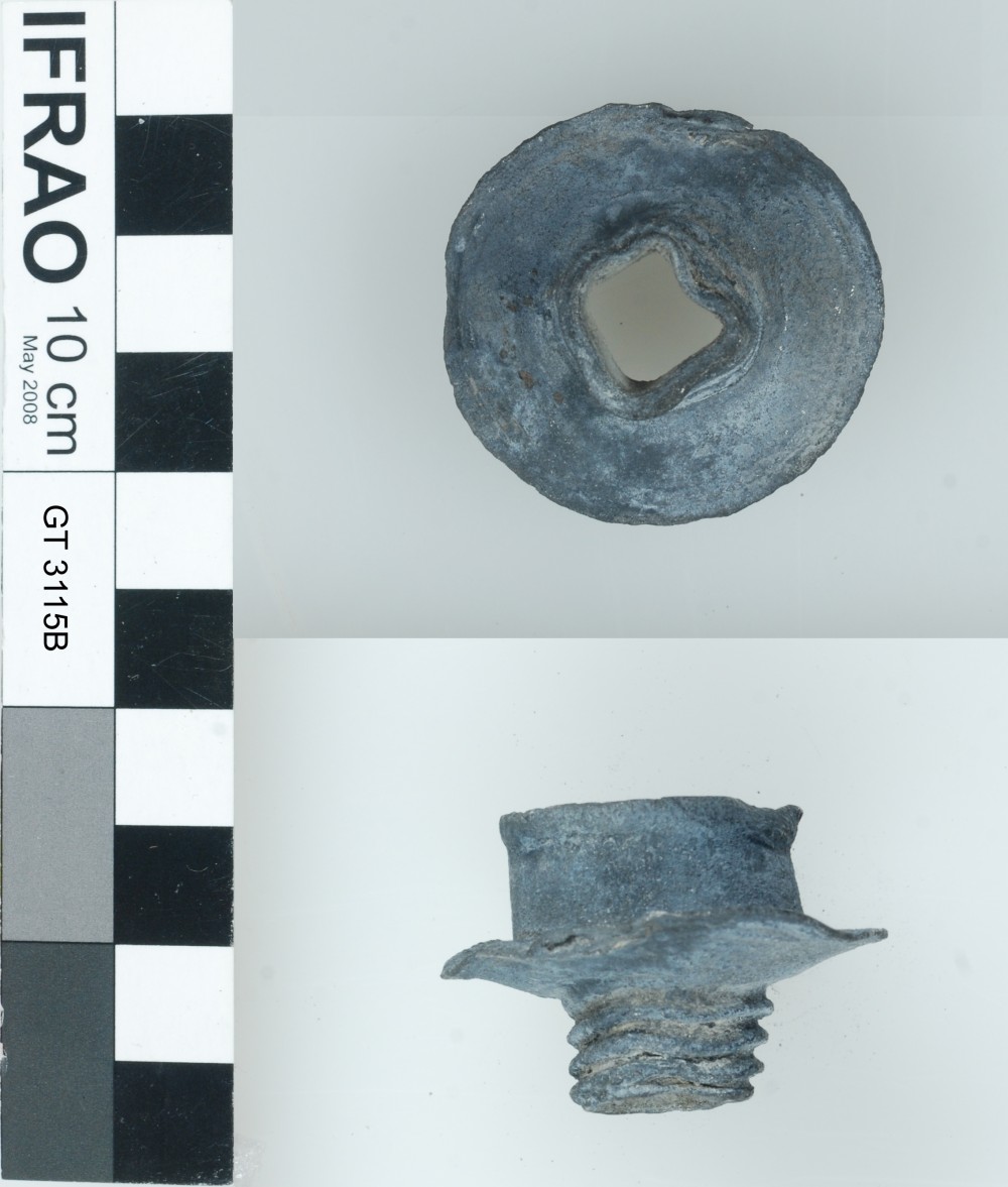 Pewter artefact recovered from Vergulde Draeck (Gilt Dragon)