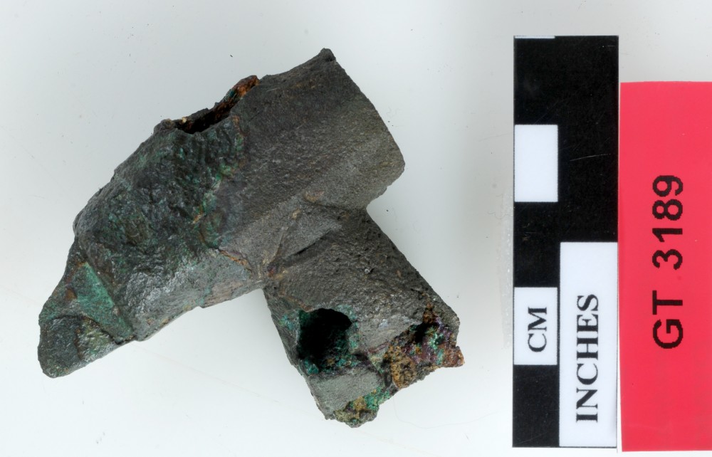 GT3189 Copper/brass artefact recovered from Vergulde Draeck (Gilt Dragon)