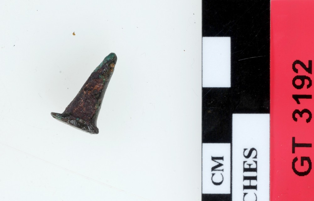 GT3192 Copper/brass artefact recovered from Vergulde Draeck (Gilt Dragon)